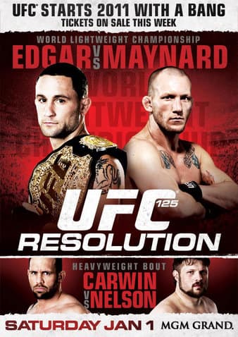 UFC 125 - Resolution