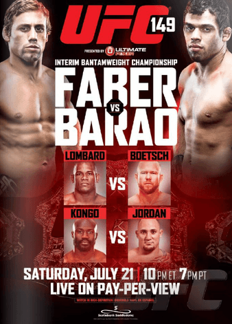 UFC 149 - Faber vs Barao