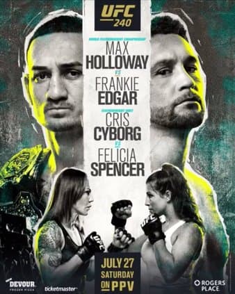 UFC 240 - Holloway vs Edgar