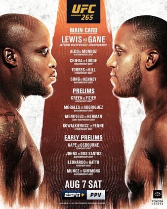 UFC 265 - Lewis vs Gane