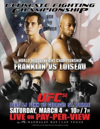 UFC 58 - USA vs Canada