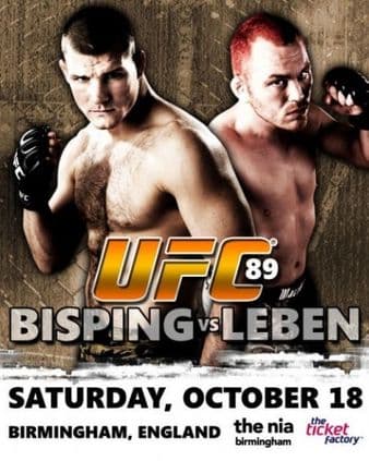 UFC 89 - Bisping vs Leben