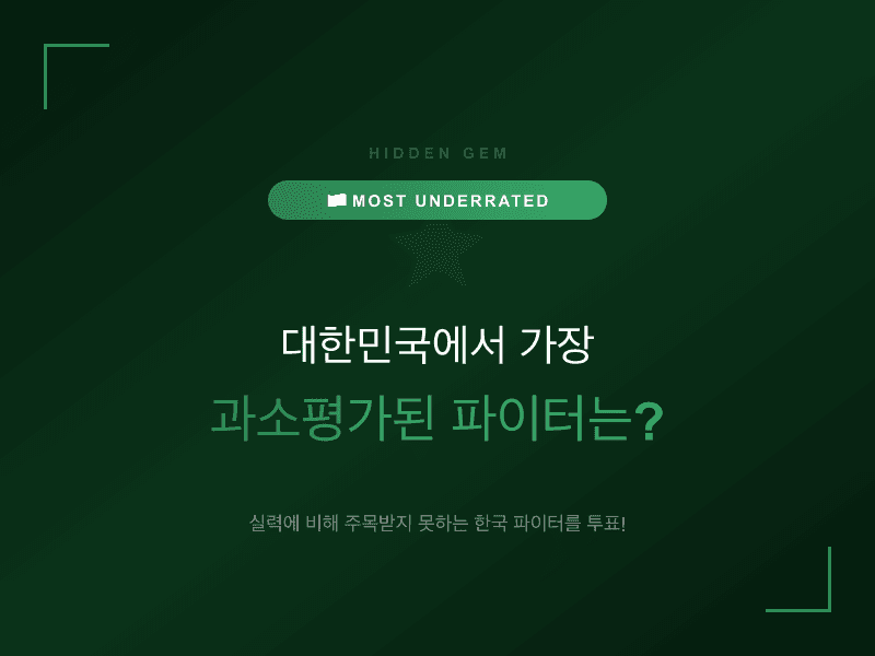 대한민국 가장 과소평가된 파이터는?
