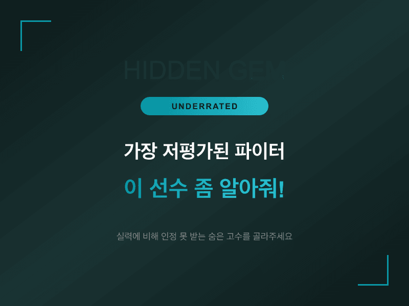 가장 저평가된 파이터, 이 선수 좀 알아줘!
